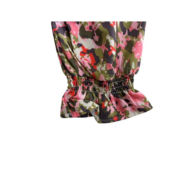 NWT Michelle McDowell Lynn Top in Honey crisp Olive Med BOHO cottage smocked - Picture 6 of 7